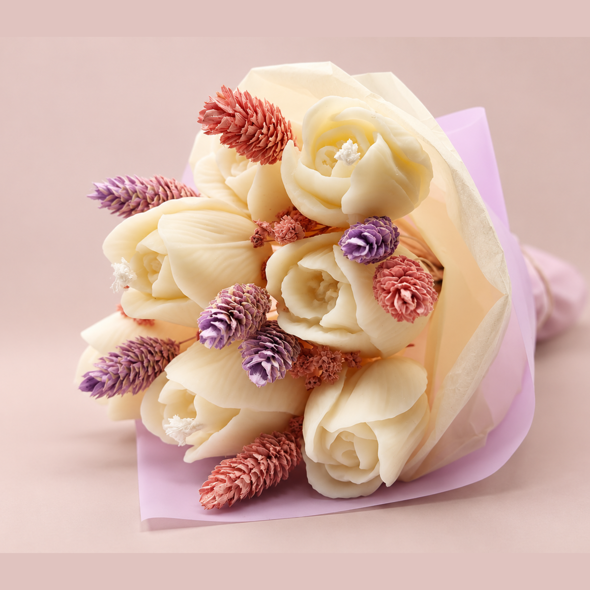 Bouquet bougie & fondant Joséphine