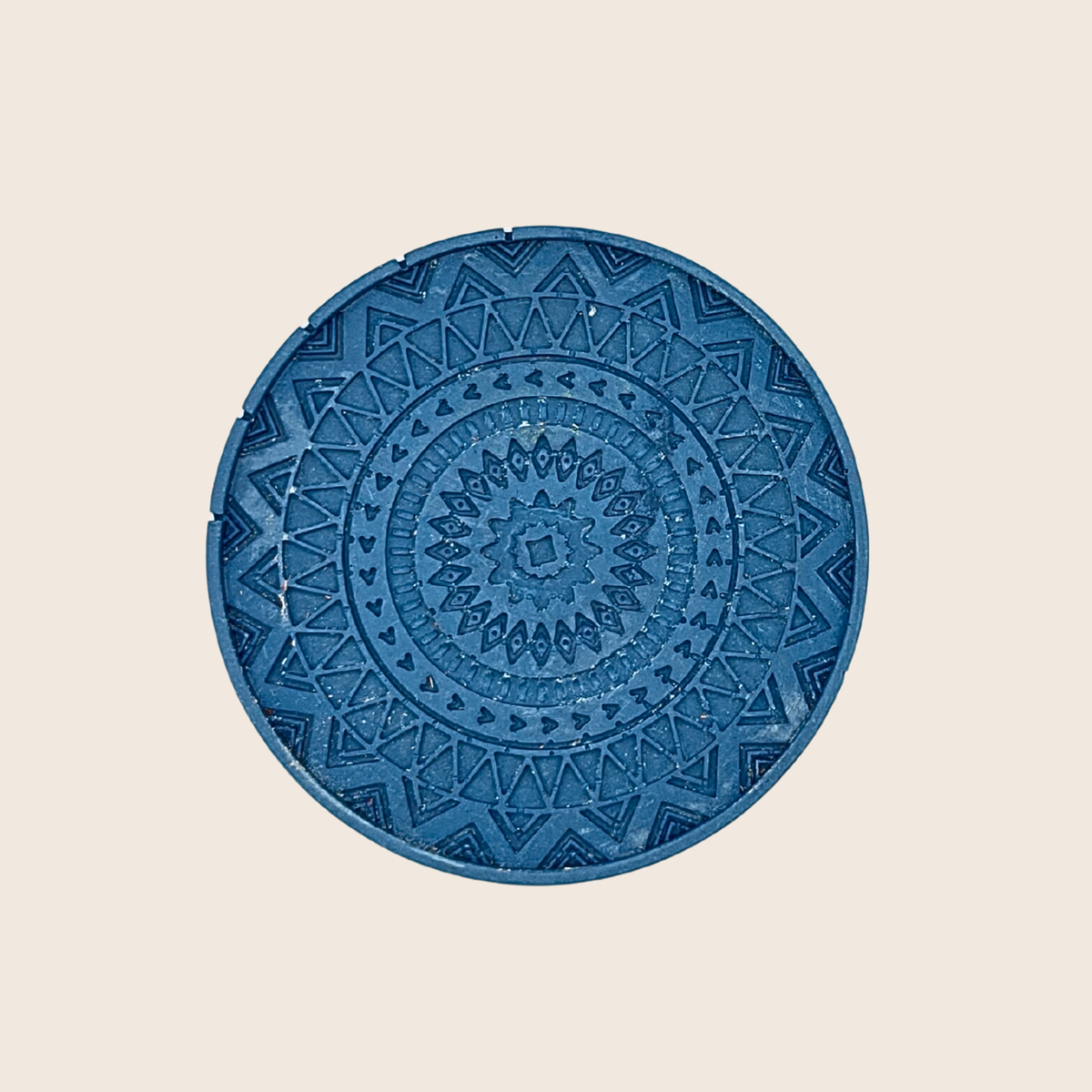 Dessous de verre "Mandala" en jesmonite fait main