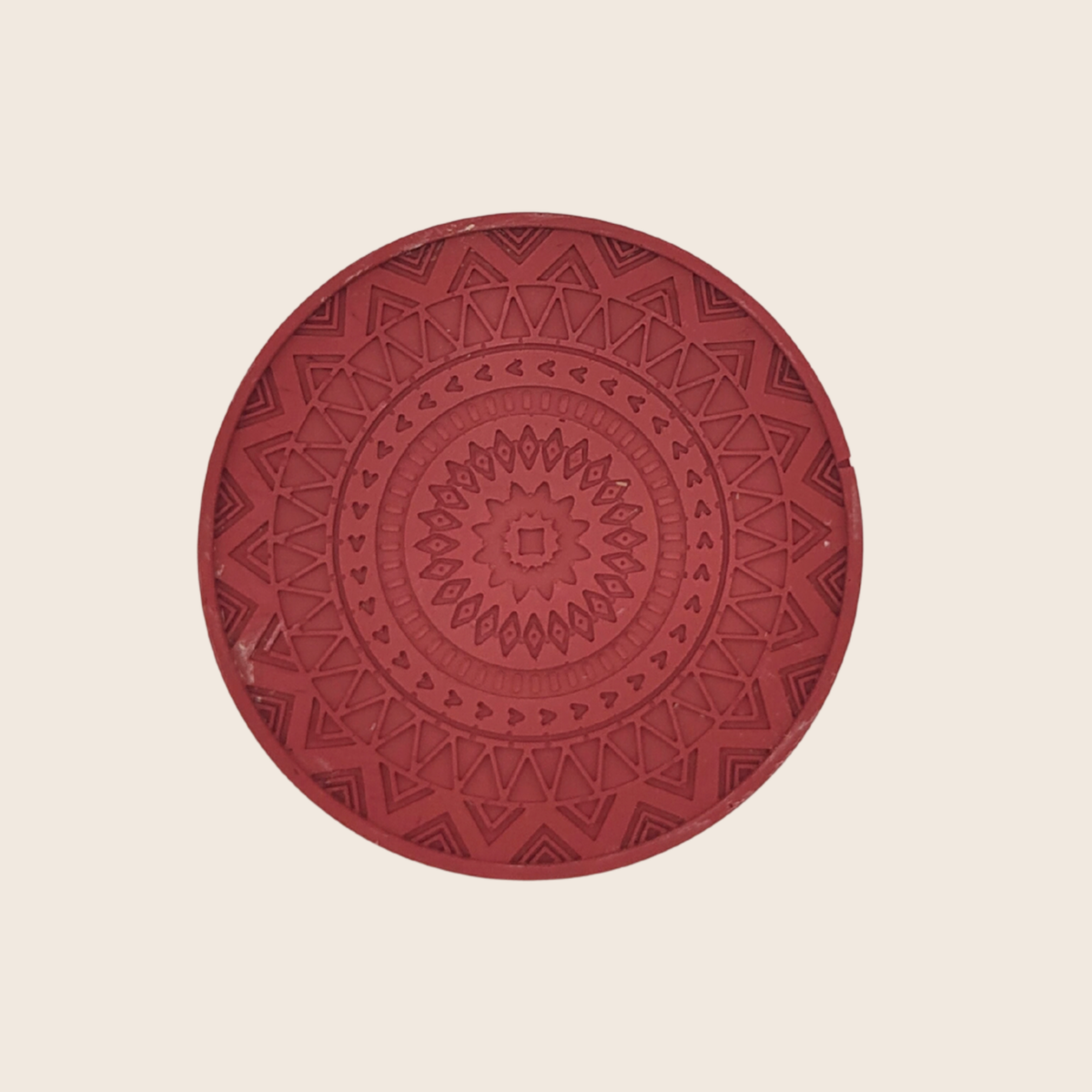 Dessous de verre "Mandala" en jesmonite fait main