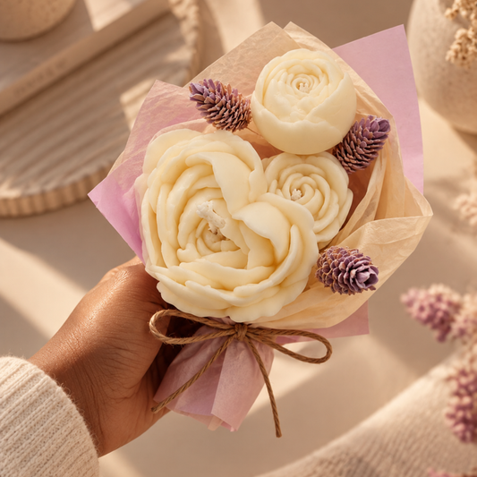 Bouquet bougie & fondant Léa