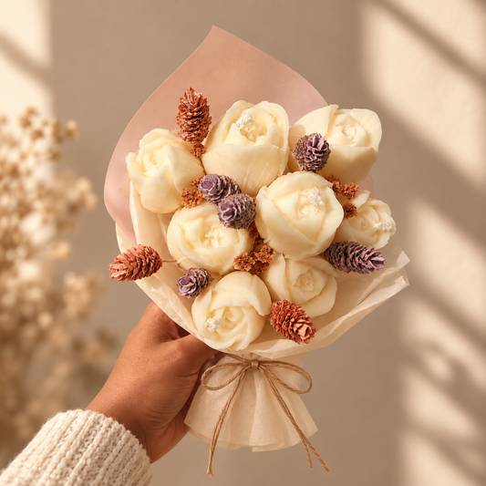 Bouquet bougie & fondant Joséphine