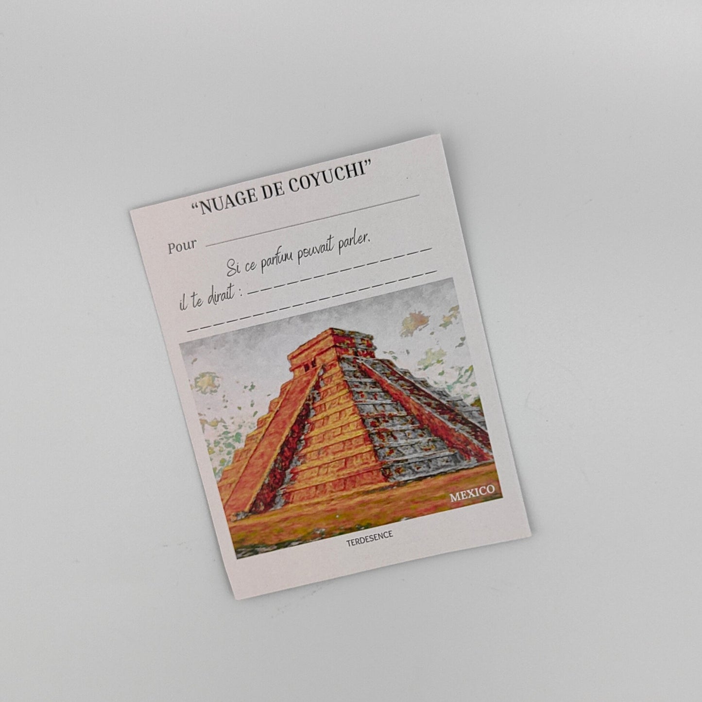 Nuage de Coyuchi - Tablette Florale Parfumée à Message