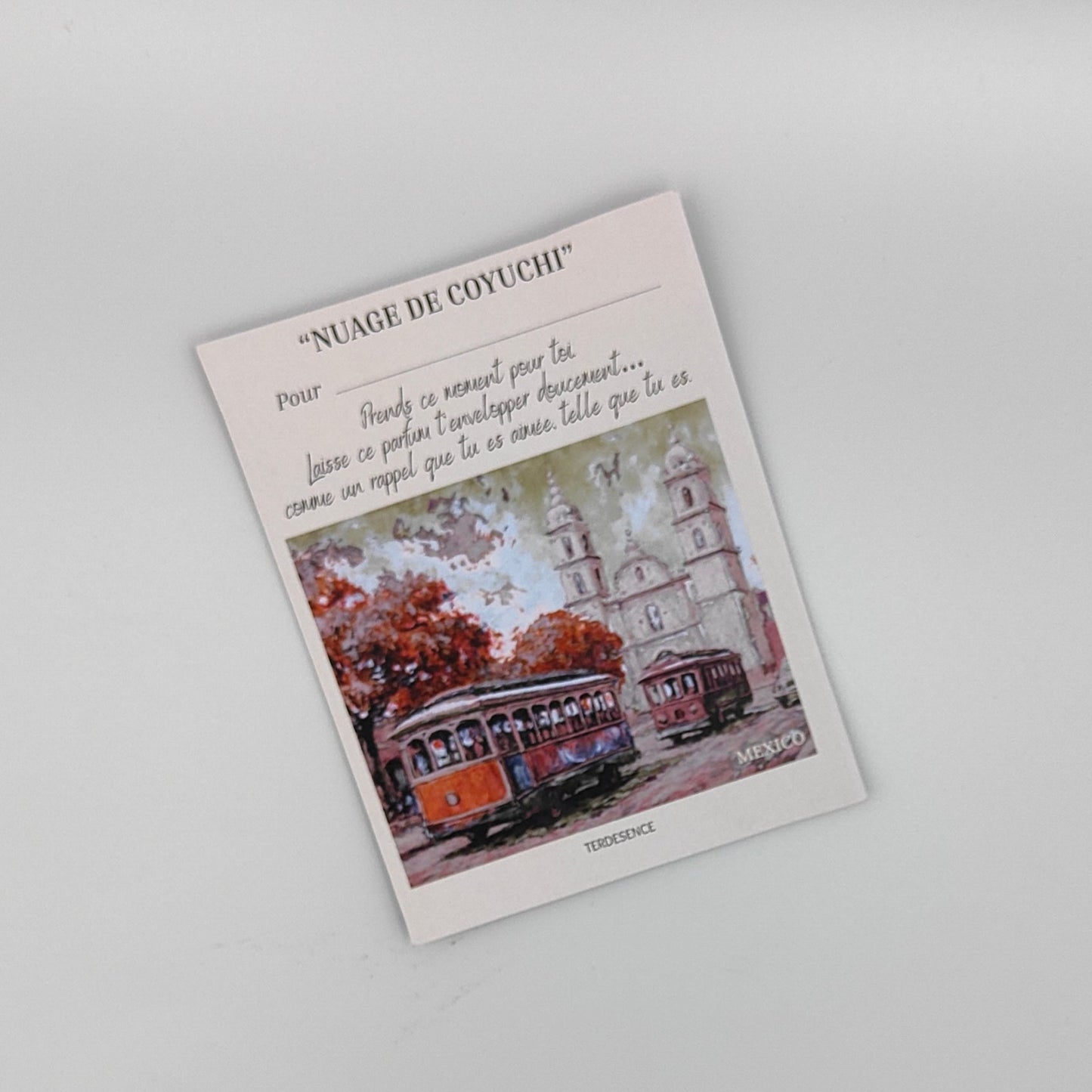 Nuage de Coyuchi - Tablette Florale Parfumée à Message