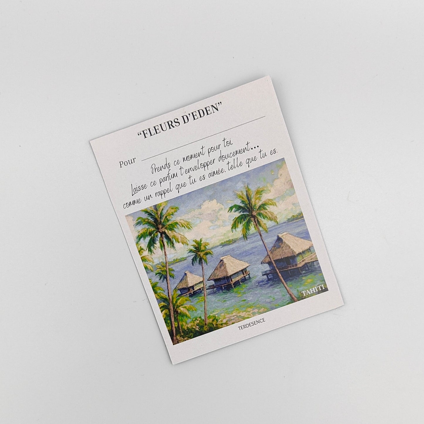 Fleurs d'Eden - Tablette Florale Parfumée à Message