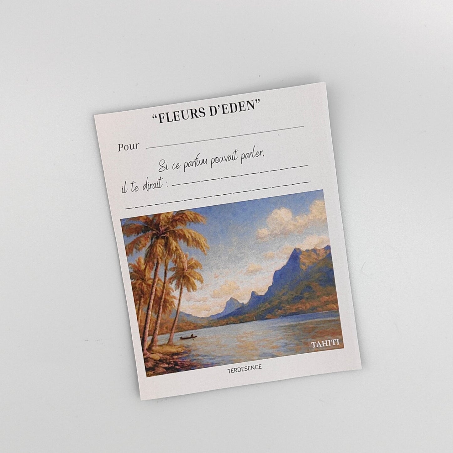 Fleurs d'Eden - Tablette Florale Parfumée à Message