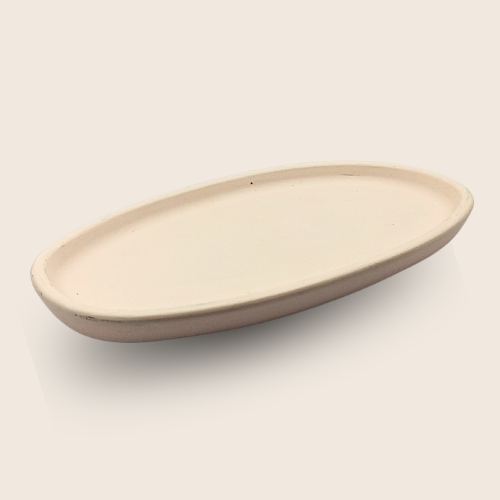 Plateau vide-poche en jesmonite fait main – Collection Épure